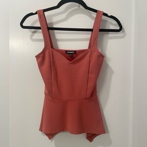 Express Pink Peplum Top - Size XS